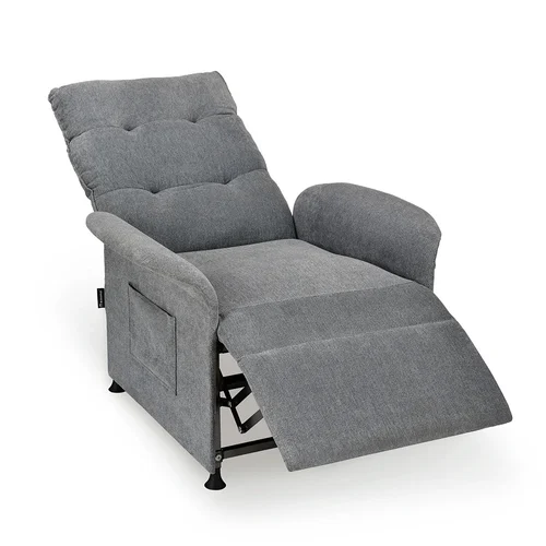 Grey Single Seater Polyester Sofa - Image 3